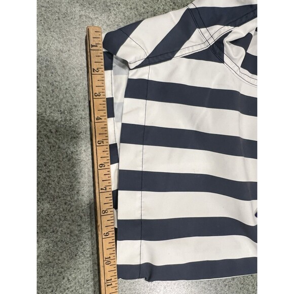 Sunny Patoche Men Swim Shorts Lined Pockets Blue White Striped Size Large - Picture 8 of 13